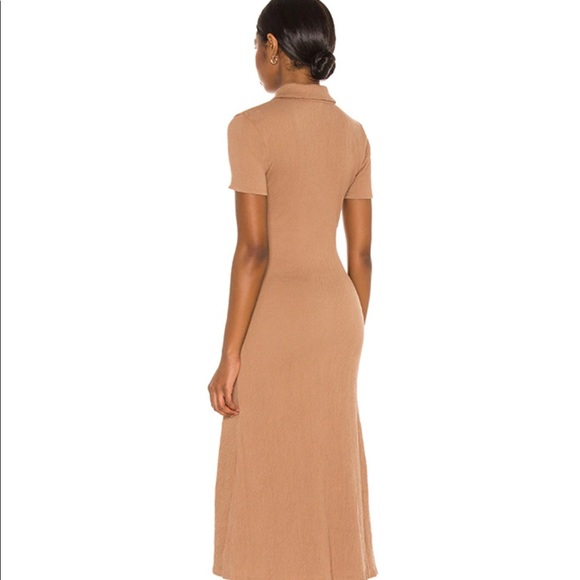 Song of Style Polly Midi Dress in Dark Neutral - Picture 4 of 4